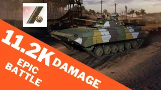 Wot console BMP-2   11.2K DAMAGE + 2.1K ASSISTED 3 KILLS 3 MARKS OF EXCELLENCE