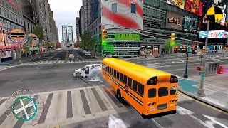 GTA 4 Crazy School Bus Crashes Ep.29