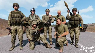 UKRAINIAN HEROES! The Russian Horde Was Defeated Near Donetsk - Arma 3