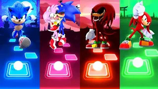 Sonic The Hedgehog Vs Sonic Amy Exe Vs Knuckles Exe FNF Vs Knuckles Tiles Hop EDM Rush