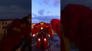 Iron Man Hulkbuster vs One Punch Man