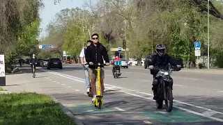 Улица Шевченко в Алматы. Апрель 2024. Shevchenko street in Almaty.