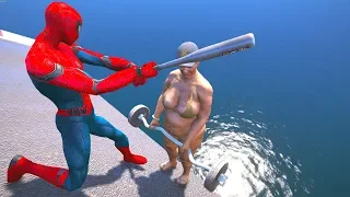 GTA 5 Water Ragdolls | SPIDERMAN Jumper/Falls Compilation ep.12 (Euphoria Physics FunnyMoments)