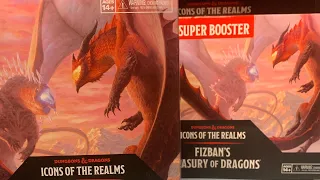 Unboxing Icons of the Realms Fizban’s Treasury of Dragons Booster Box + Super Booster