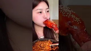 🍝🍝 #viral #youtubeshorts #food #mukbang #relax #spicy #shorts