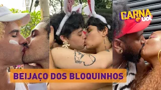 Pegação nos bloco do Carnaval 2023: vídeos mostram beijos nos bloquinhos
