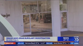 Beverly Hills police confident they'll catch smash-and-grab burglars