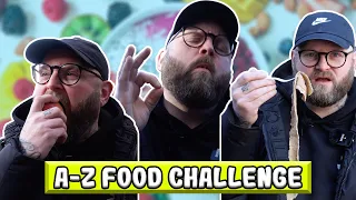 Eating Every Letter of The Alphabet | Arron Crascall