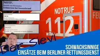 Notrufmissbrauch in Berlin: „Klobrille um den Hals“ - „Pizza bestellen“ - „Aua durch Sonnenbrand“