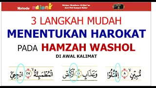 Cara memberi harokat pada hamzah washol