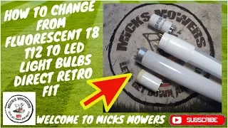 How To ● Convert T8 T12 Fluorescent Lights to LED  Direct Retro Fit ● Explained in Simple Terms