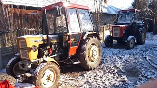 Palenie ursusa c330 na mrozie przy -7 stopniach Cold start engine Tractor