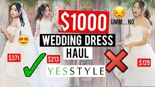 Try on: WEDDING DRESSES from YESSTYLE | Was it worth it?