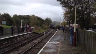 A4 60009 arriving at Ramsbottom Station, ELR, 18th October 2014