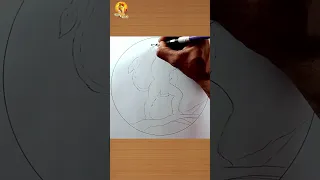 Very Easy Lord Hanuman ji Drawing || Simple Pencil Drawing #shorts #hanuman