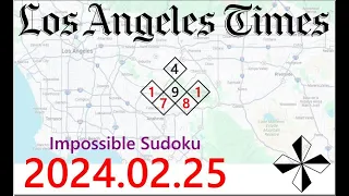LA Times  Impossible Sudoku, Feb 25, 2024