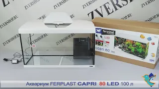 Аквариум Ferplast Capri 80 LED, 100 л