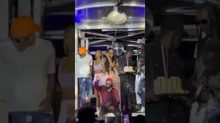 Ugandan entertainment stars ⭐️ celebrating 7-star Dj Roja ‘s birthday at Cask Lounge K’la