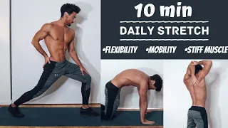 10 MIN FULL BODY DAILY STRETCH ROUTINE | Rowan Row