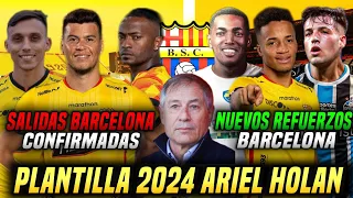 SALIDAS y REFUERZOS BARCELONA SC de ARIEL HOLAN para SALIR CAMPEÓN! NUEVOS JUGADORES que PIDIÓ HOLAN