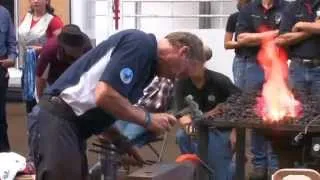 World Championship Blacksmith Competition 2011 Shoeing Day 1 Class 1 Billy Crothers and Grant Moon