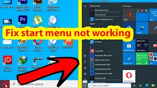 Windows 10 start menu not working after update