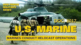 U.S. MARINE CORPS TRAINING! Marines Conduct Helocast Operations Off Hawaiian Coast B-roll