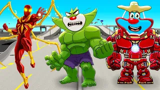 Roblox Oggy Updrades Ultimate Super Heros With Jack | In Superheros Simulator | Rock Indian Gamer |