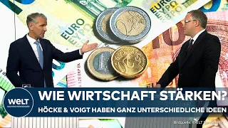 TV-DUELL: Wirtschaft wartet auf Aufschwung– Höcke (AfD) und Voigt (CDU) haben unterschiedliche Ideen