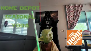 Home Depot Yoda Halloween / Christmas Seasonal Animatronic Unboxing and Review