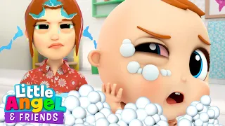 No No Bubble Bath Song | Little Angel And Friends Kid Songs