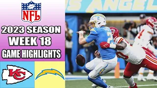 Kansas City Chiefs vs Los Angeles Chargers FULL GAME 3rd QTR (01/07/24) WEEK 18 | NFL Highlights 23