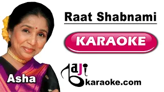 Raat Shabnami Bheegi Chandni | Video Karaoke Lyrics | Janam Samjha Karo, Asha Bhosle, Baji Karaoke
