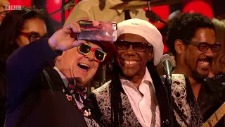 Good Times Nile Rodgers and Nika Boon on Stage in London NYE