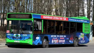 МОЛОДЕЧНО. Поездка на автобусе МАЗ-103.486, Г/№ AT 1207-5, маршрут 7 (08.09.2022)