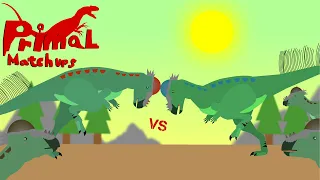 (STICKNODES) Animated Dinosaur Fight - Pachycephalosaurus Red vs Pachycephalosaurus Blue