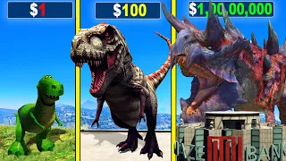 $1 DINOSAUR To $1,00,00,000 ULTIMATE GOD DINOSAUR in GTA 5