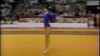 Nellie Kim (USSR) Floor Event Finals 1976 Montreal Olympic Games