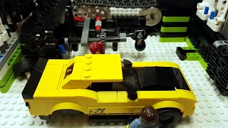 LEGO Stop Motion - Dodge Challenger SRT Demon Speed Build by Minifigs