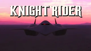 The Darkstar from Top Gun: Maverick but it's Knight Rider