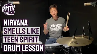 Play Nirvana 'Smells Like Teen Spirit' Drum Intro - Nirvana Drum Cover & Lesson | PMT College