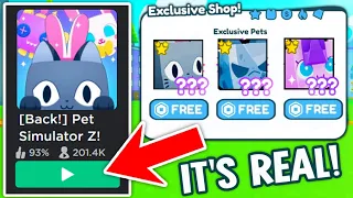 I Found The Pet Simulator Z Secret Link with FREE PETS! (UPDATED) 😱