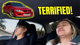 Scaring my Girlfriend in my NEW 500HP BIG TURBO EVO!!!