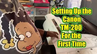 Setting up the Canon TM-200 Printer How to Install the Print Cartridges Heads and Paper