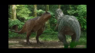 Prehistoric planet: Carnotaurus mating dance scene