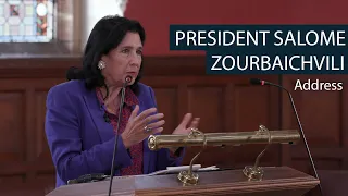 President Salome Zourabichvili : President of Georgia | Address | Oxford Union