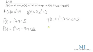 Matematikk 1P - Funksjoner - 2.4.0- f(x)=?