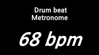 68 bpm metronome drum