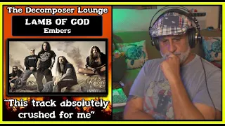 LAMB OF GOD Embers feat. Chino Moreno - Composer Reaction  - The Decomposer Lounge