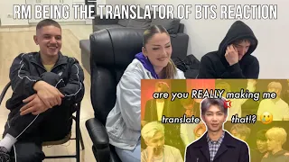 Reacting To when namjoon is so done being the translator of the group